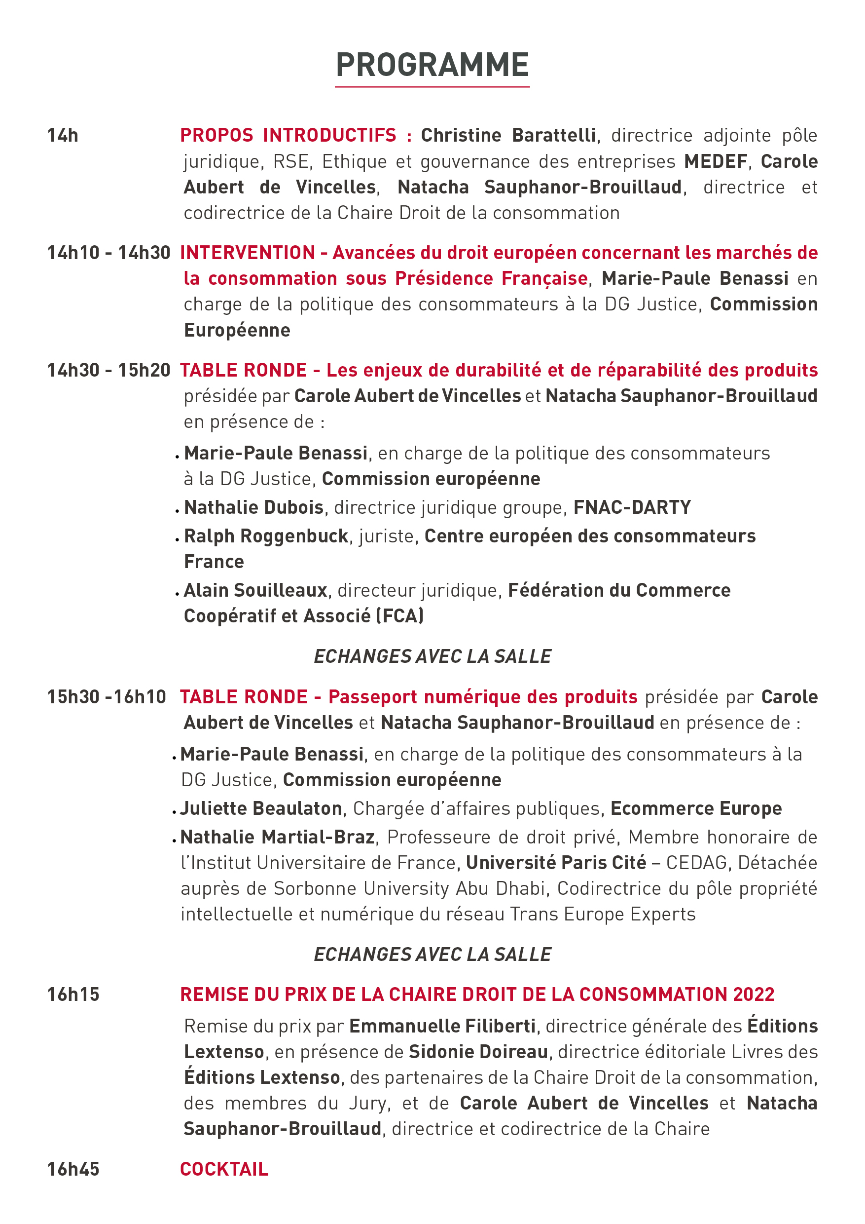 Prix 2022 - programme 2