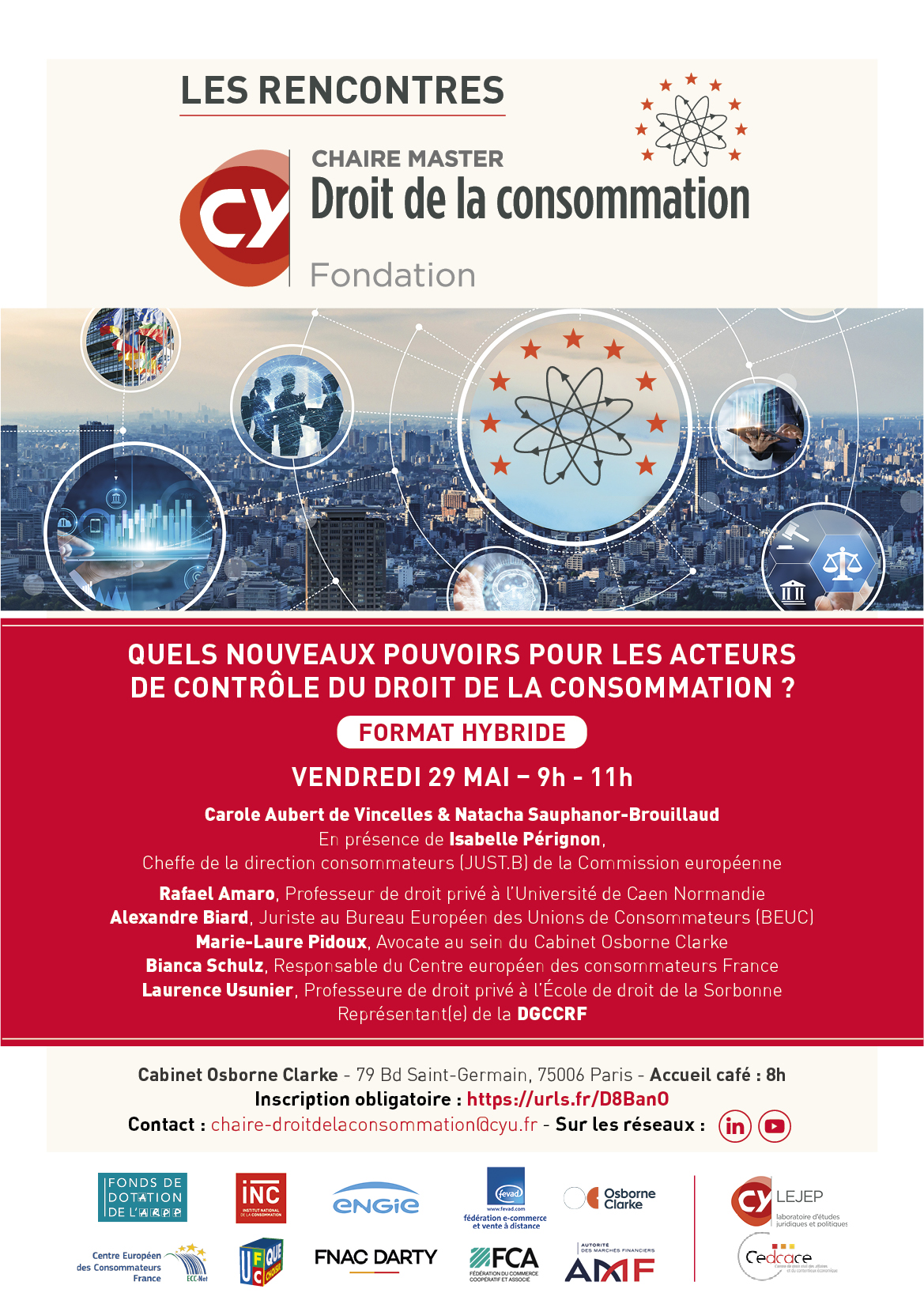 Rencontre de la Chaire - « Quels nouveaux pouvoirs pour les acteurs de contrôle du droit de la consommation ? »