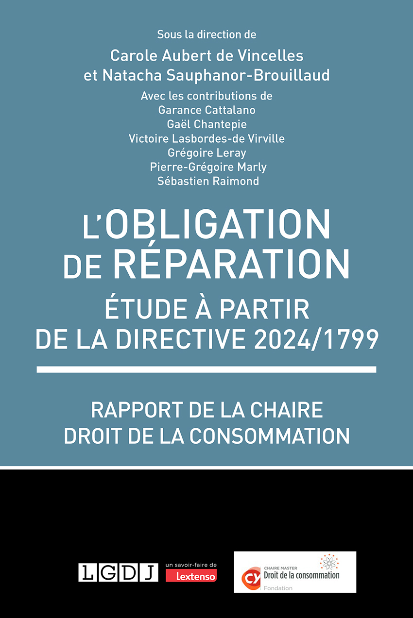 HC - L'obligation de réparation - 1e ed - couv